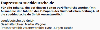 Ausriss: sueddeutsche.de