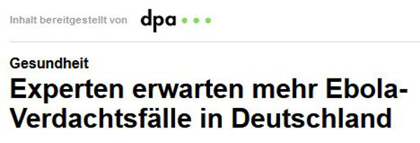 Focus.de Screenshot dpa-Meldung 10.11.20144
