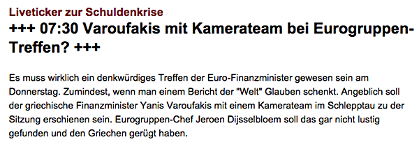 Zumindest, wenn man einem Bericht der 